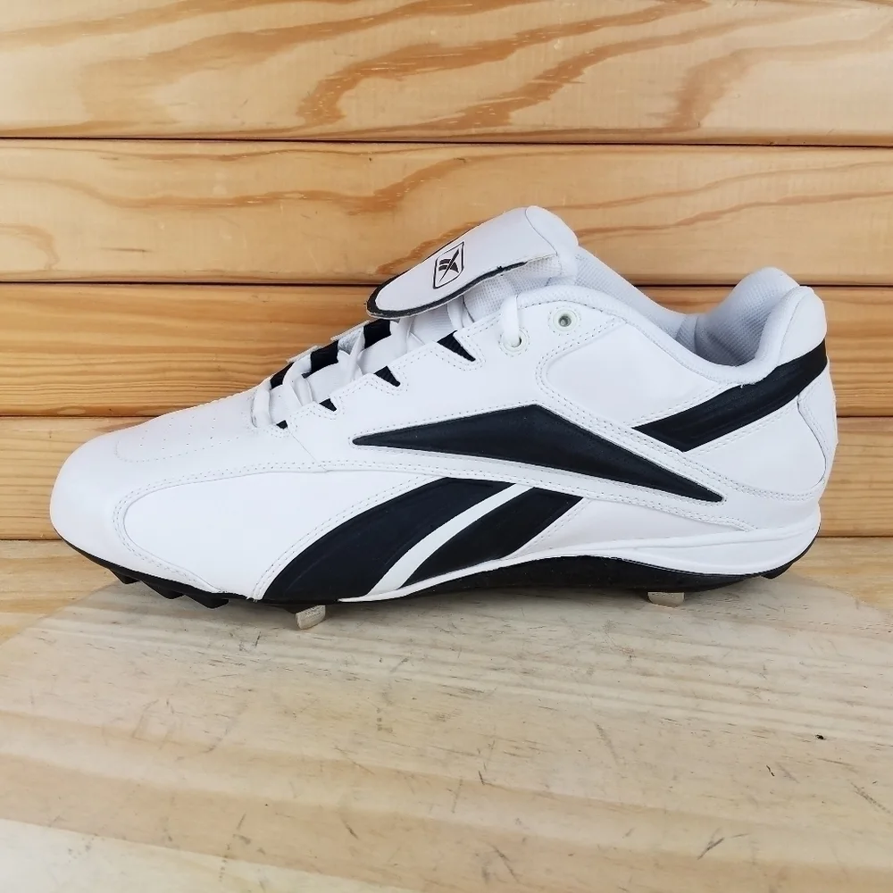 Reebok 16 US Leather Baseball Metal Cleat Shoe MLB Authentic Lace-up RB 410 KTS
